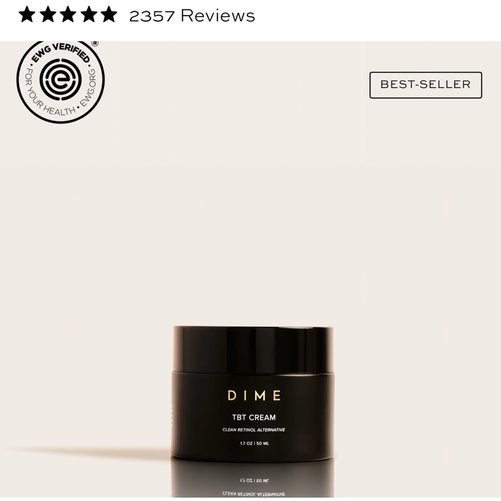 NIB - Dime Beauty TBT Cream